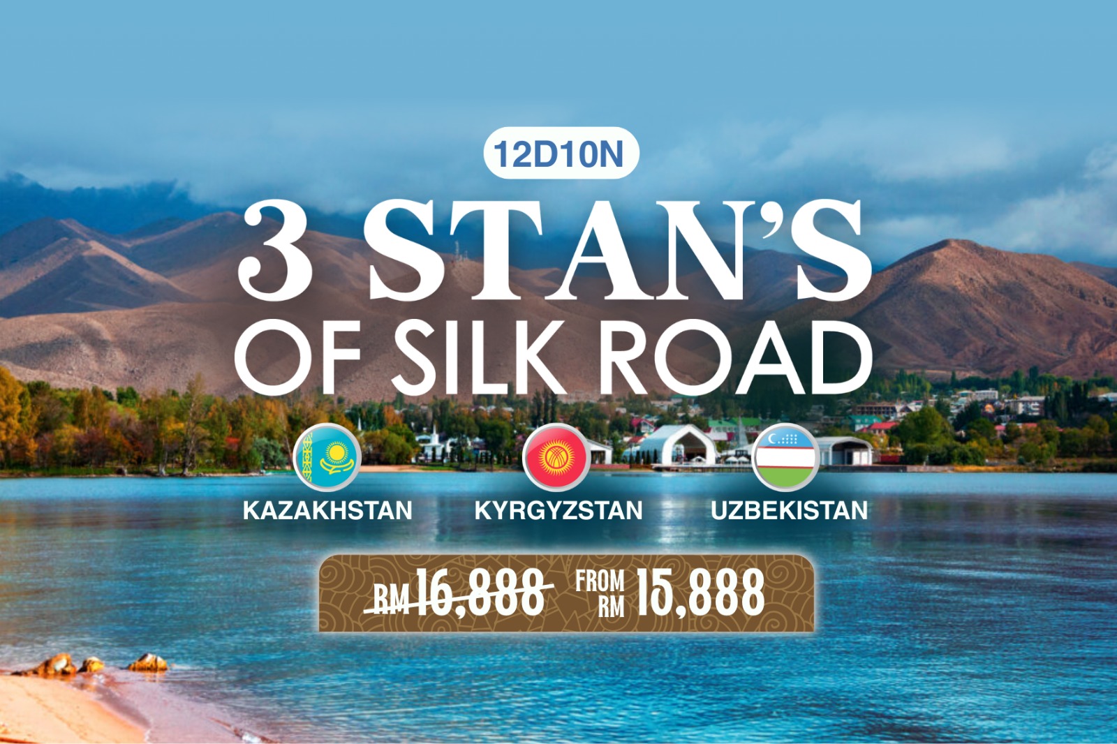 12D Three Stan's of Silk Road