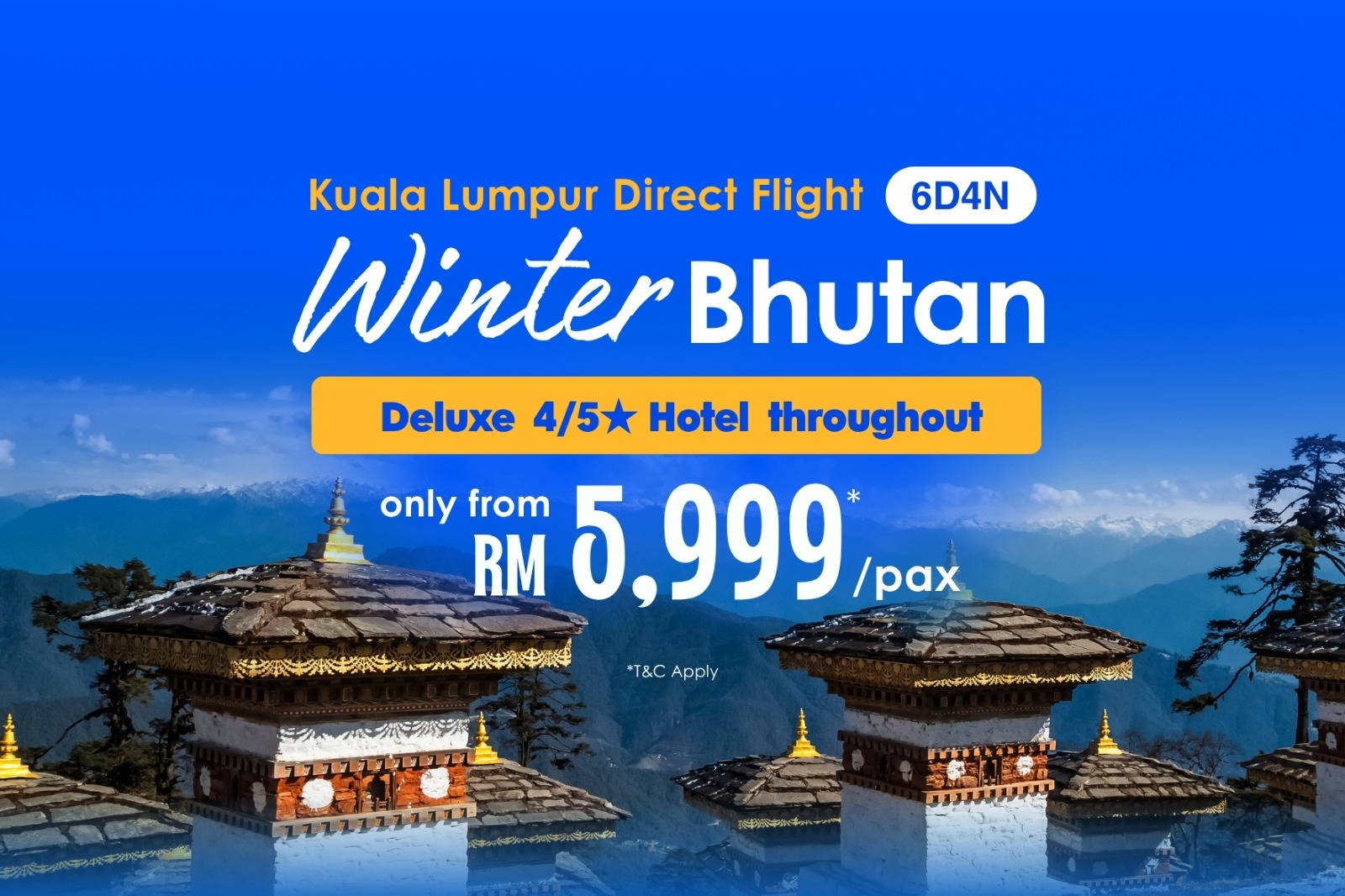 6D Bhutan Blue Winter Tour 